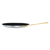 Mauviel M'COOK B Crepe Pan Eclipse With Brass Handles, 11.8-In