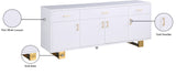 Excel Contemporary Sideboard Buffet with Spacious Drawers, Elegant Gold Accents, and Durable Design