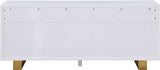 Excel Contemporary Sideboard Buffet with Spacious Drawers, Elegant Gold Accents, and Durable Design