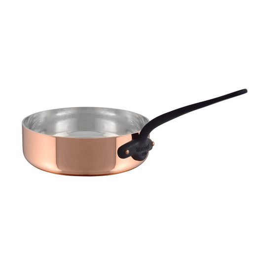 Mauviel M'Tradition Iron Copper & Tin Inside Saute Pan With Iron Handle, 1.8-Qt