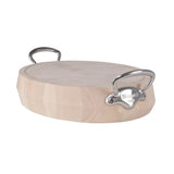Mauviel Savoir Vivre Chopping Block With Cast Stainless Steel Handles