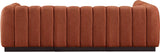Quinn 101" Chenille Fabric Upholstered 4pc. Modular Sectional