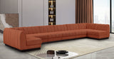 Quinn 197" Chenille Fabric Upholstered 8pc. Modular Sectional