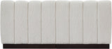 Quinn 64" Chenille Fabric Upholstered 2pc. Armless Modular Loveseat
