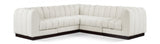 Quinn 101" Chenille Fabric Upholstered 5pc. Modular Sectional