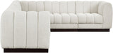 Quinn 133" Chenille Fabric Upholstered 6pc. Modular Sectional