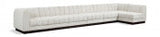 Quinn 197" Chenille Fabric Upholstered 7pc. Modular Sectional