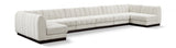 Quinn 197" Chenille Fabric Upholstered 8pc. Modular Sectional