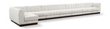 Quinn 229" Chenille Fabric Upholstered 8pc. Modular Sectional