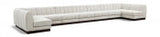 Quinn 229" Chenille Fabric Upholstered 9pc. Modular Sectional