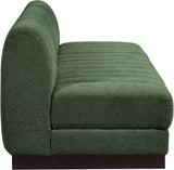 Quinn 96" Chenille Fabric Upholstered 3pc. Armless Modular Sofa