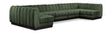 Quinn 165" Chenille Fabric Upholstered 7pc. Modular Sectional