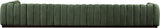 Quinn 197" Chenille Fabric Upholstered 7pc. Modular Sectional