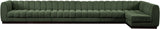 Quinn 197" Chenille Fabric Upholstered 7pc. Modular Sectional