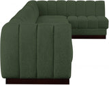 Quinn 197" Chenille Fabric Upholstered 7pc. Modular Sectional