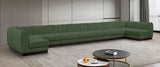 Quinn 229" Chenille Fabric Upholstered 9pc. Modular Sectional