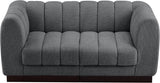 Quinn 69" Chenille Fabric Upholstered 2pc. Modular Loveseat