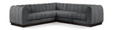 Quinn 101" Chenille Fabric Upholstered 5pc. Modular Sectional