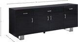 Excel Contemporary Sideboard Buffet with Spacious Drawers for Modern Dining Room Organization