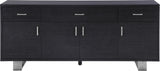 Excel Contemporary Sideboard Buffet with Spacious Drawers for Modern Dining Room Organization