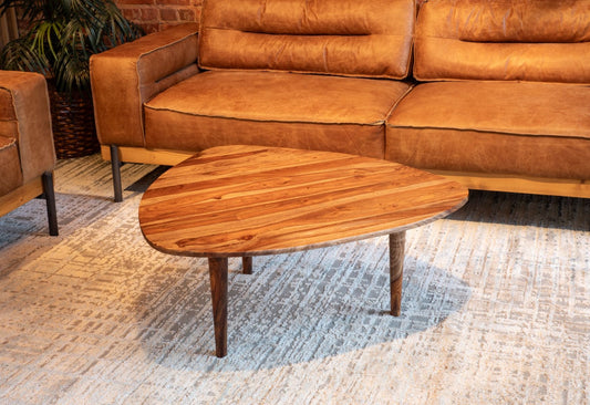 Salem 37" Coffee Table in Natural Sheesham Wood