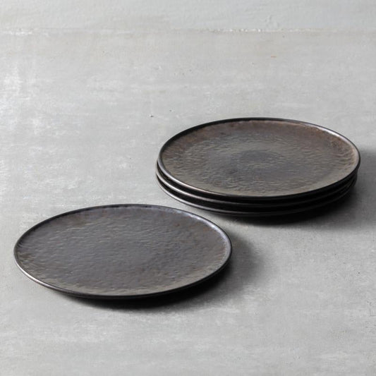 Nivo Metallic Flat Coupe Dinner Plate 10.25"