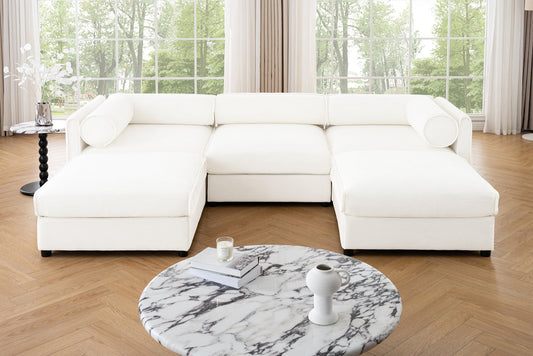 HARMONY 109" 3-Seater Sofa with 2 Ottomans