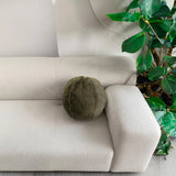 Angora Moss Round Pillow