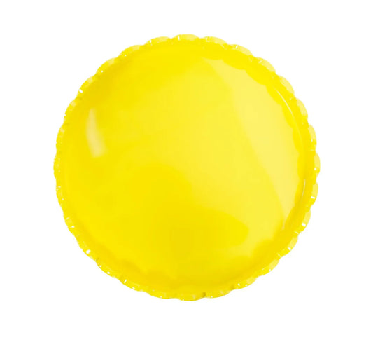 Round Scalloped Riviera Tray - Yellow