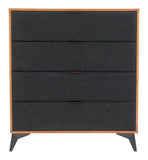 Zarif Chest Black & Walnut