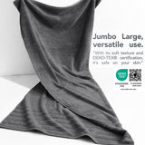 American Soft Linen 35x70 Inch Jumbo Bath Sheet Set of 2 – Extra Large 100% Cotton Turkish Bath Towels