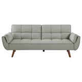 Caufield Upholstered Tufted Convertible Sofa Bed Grey