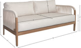 Maui Outdoor Patio Loveseat - Elegant Aluminum Frame with Quick-Dry Cushions for Ultimate Comfort