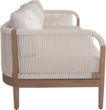 Maui Outdoor Patio Loveseat - Elegant Aluminum Frame with Quick-Dry Cushions for Ultimate Comfort