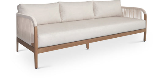 Maui Outdoor Patio Sofa - Elegant Aluminum Frame with Quick-Dry Cushions for Ultimate Comfort
