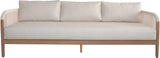 Maui Outdoor Patio Sofa - Elegant Aluminum Frame with Quick-Dry Cushions for Ultimate Comfort