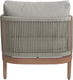 Maui Outdoor Patio Chair - Elegant Water-Resistant Design with Quick-Dry Foam for Ultimate Comfort