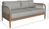Maui Outdoor Patio Loveseat - Elegant Aluminum Frame with Quick-Dry Cushions for Ultimate Comfort