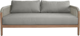 Maui Outdoor Patio Loveseat - Elegant Aluminum Frame with Quick-Dry Cushions for Ultimate Comfort