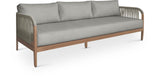 Maui Outdoor Patio Sofa - Elegant Aluminum Frame with Quick-Dry Cushions for Ultimate Comfort