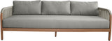 Maui Outdoor Patio Sofa - Elegant Aluminum Frame with Quick-Dry Cushions for Ultimate Comfort