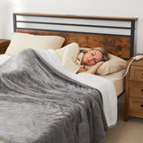Queen Size Heated Blanket, Dual Control Electric Throw
