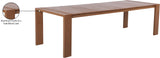 Maui Natural Outdoor Patio Dining Table - Stylish 108" Aluminum Frame, Perfect for Gatherings!