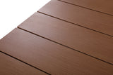 Maui Natural Outdoor Patio Dining Table - Stylish 108" Aluminum Frame, Perfect for Gatherings!