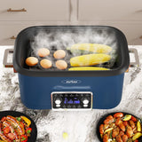 8 Qt Slow Cooker Roaster Oven, 12 in 1 Multi-Cooker