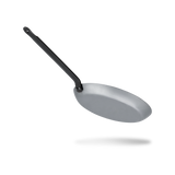 Mauviel M'STEEL Black Carbon Steel Crepe Pan With Iron Handle