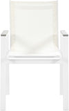 Nizuc Contemporary Outdoor Patio Dining Arm Chair Set of 2 with Durable Waterproof Mesh Fabric