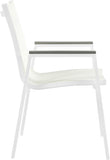 Nizuc Contemporary Outdoor Patio Dining Arm Chair Set of 2 with Durable Waterproof Mesh Fabric