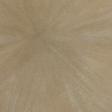 Round Starburst Reclaimed Greige Modern Coffee Table