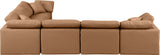 Indulge - Faux Leather 6 Piece Modular Corner Sectional